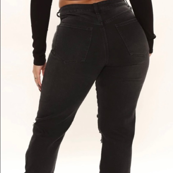 Black Fashion Nova Jeans - Picture 3 of 4